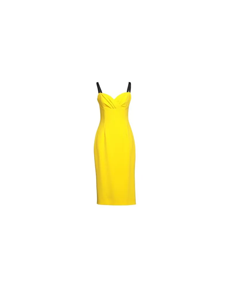 Dolce & Gabbana KLEIDER - Midi-Kleiderauf YOOX.COM Gelb