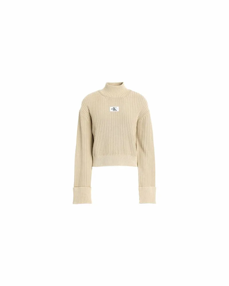 Calvin Klein STRICKWAREN - Rollkragenpulloverauf YOOX.COM Sand