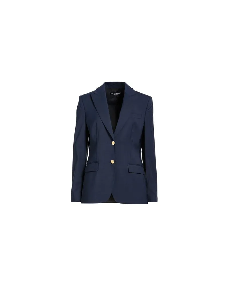 Dolce & Gabbana Cable-Knit Wool-Cashmere Polo Sweater - ANZÜGE und CO-ORDS - Blazersauf YOOX.COM Marineblau