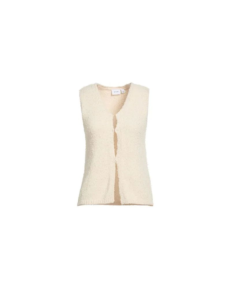 Vila STRICKWAREN - Strickjackenauf YOOX.COM Beige