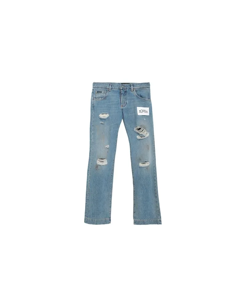 Dolce & Gabbana HOSEN & RÖCKE - Jeanshosenauf YOOX.COM Blau
