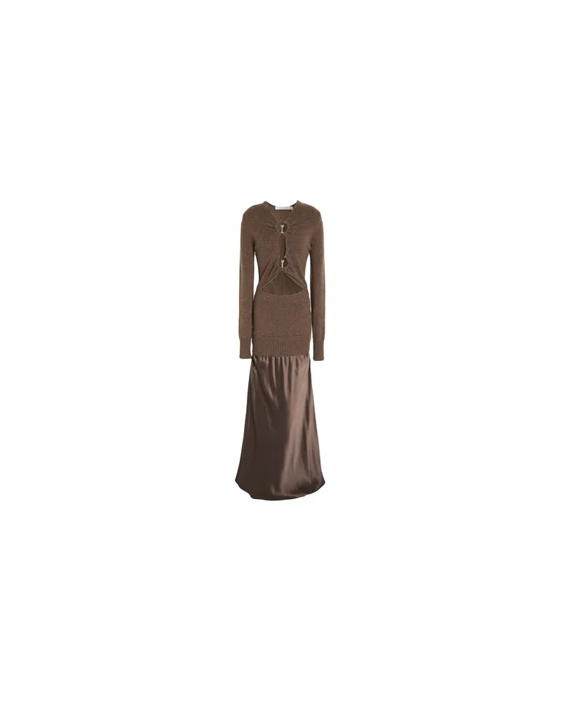 Christopher Esber KLEIDER - Maxi-Kleiderauf YOOX.COM Schokobraun