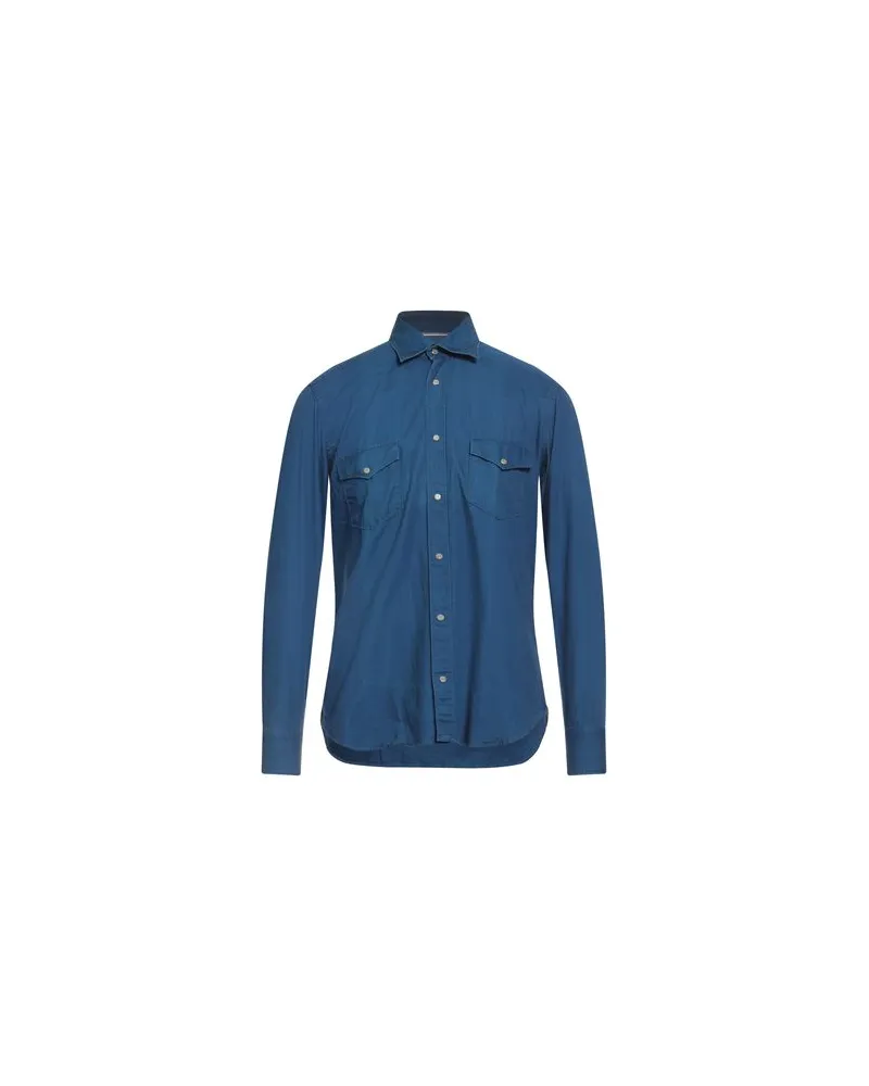 Tintoria Mattei TOPS - Jeanshemdenauf YOOX.COM Nachtblau