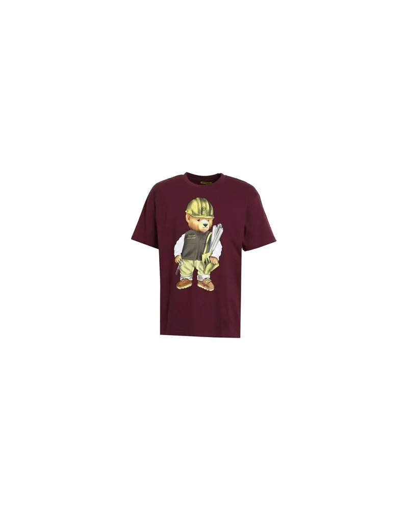 Market WORKSHOP BEAR T-SHIRT - TOPS - T-shirtsauf YOOX.COM Bordeaux