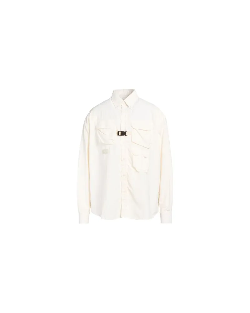 LC23 LONG SLEEVE NYLON SHIRT  - TOPS - Hemdenauf YOOX.COM Elfenbein