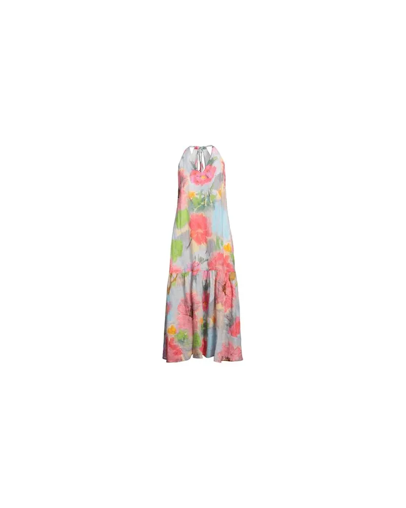 120% Lino KLEIDER - Maxi-Kleiderauf YOOX.COM Fuchsia