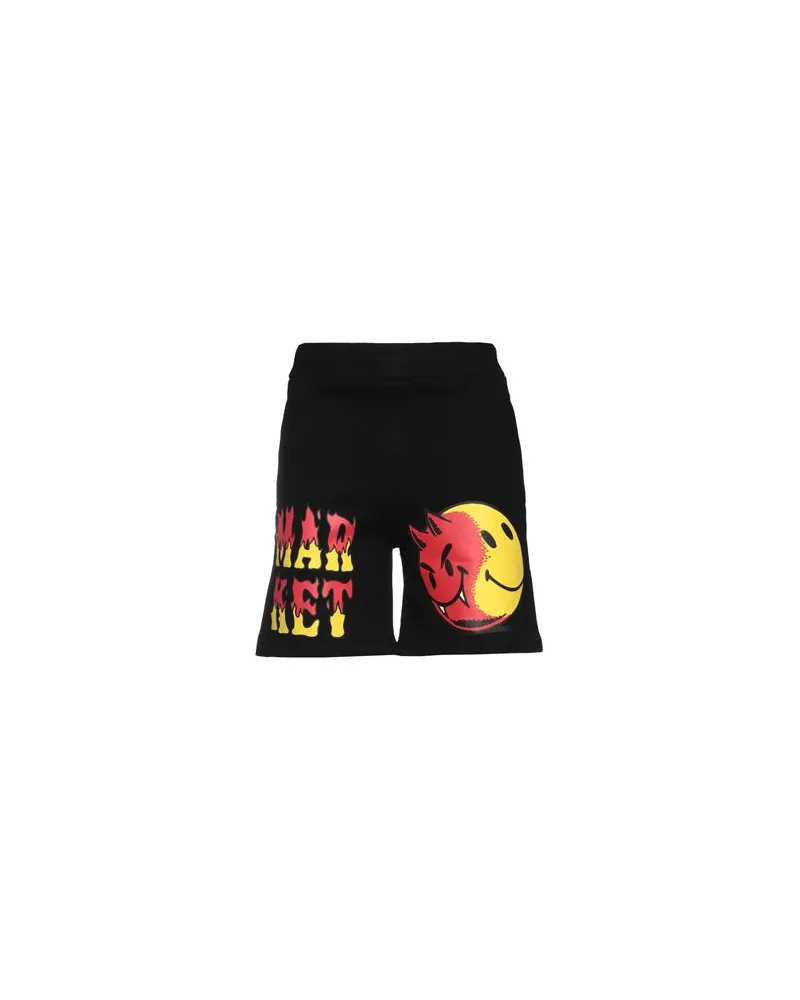 Market SMILEY GOOD AND EVIL SWEATSHORTS - HOSEN & RÖCKE - Shorts & Bermudashortsauf YOOX.COM Schwarz