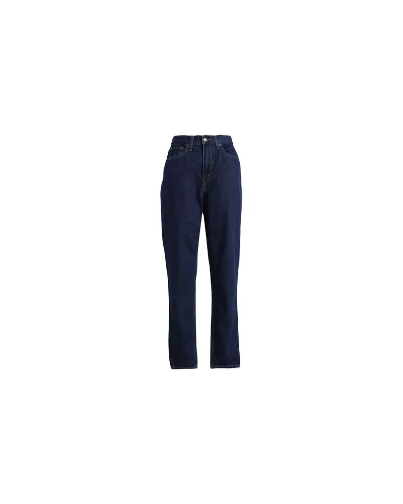 Levi's 80S MOM JEAN DARK INDIGO - FLAT FINISH  - HOSEN & RÖCKE - Jeanshosenauf YOOX.COM Blau