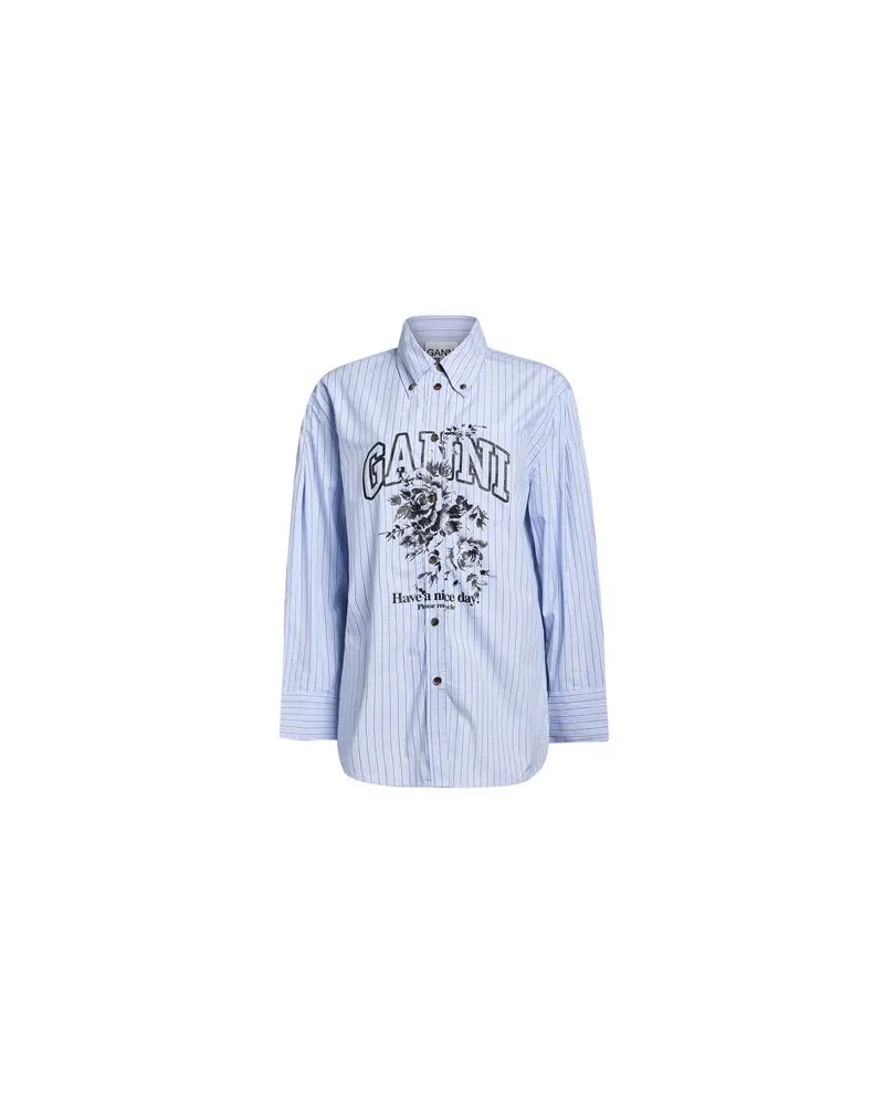 Ganni TOPS - Hemdenauf YOOX.COM Hellblau