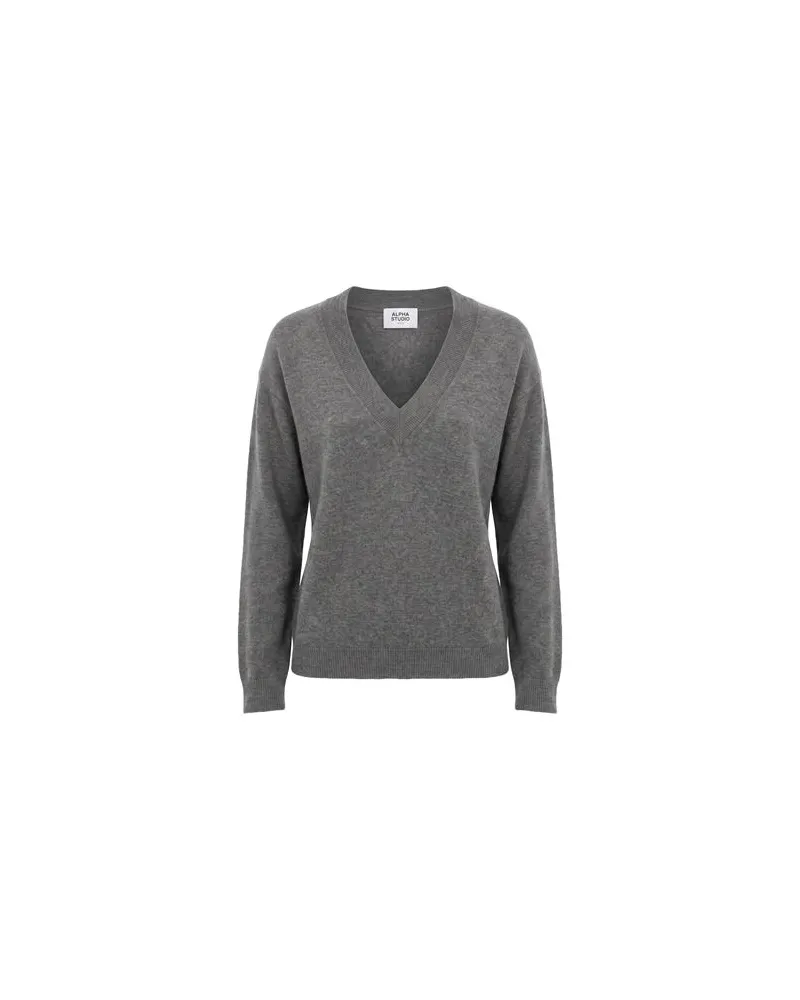 Alpha Studio STRICKWAREN - Pulloverauf YOOX.COM Grau
