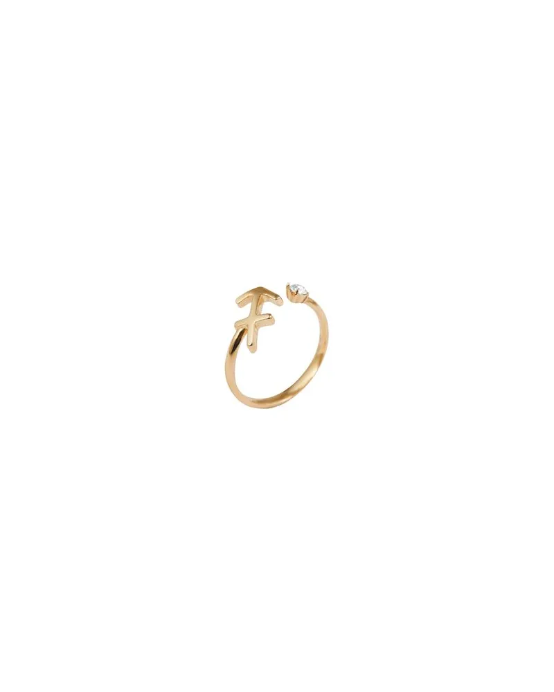 8 by Yoox GOLD PLATED 925 ZODIAC RING  - SCHMUCK und UHREN - Ringeauf YOOX.COM Gold