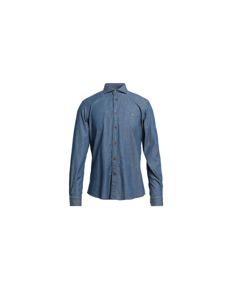 Harmont & Blaine TOPS - Jeanshemdenauf YOOX.COM Blau
