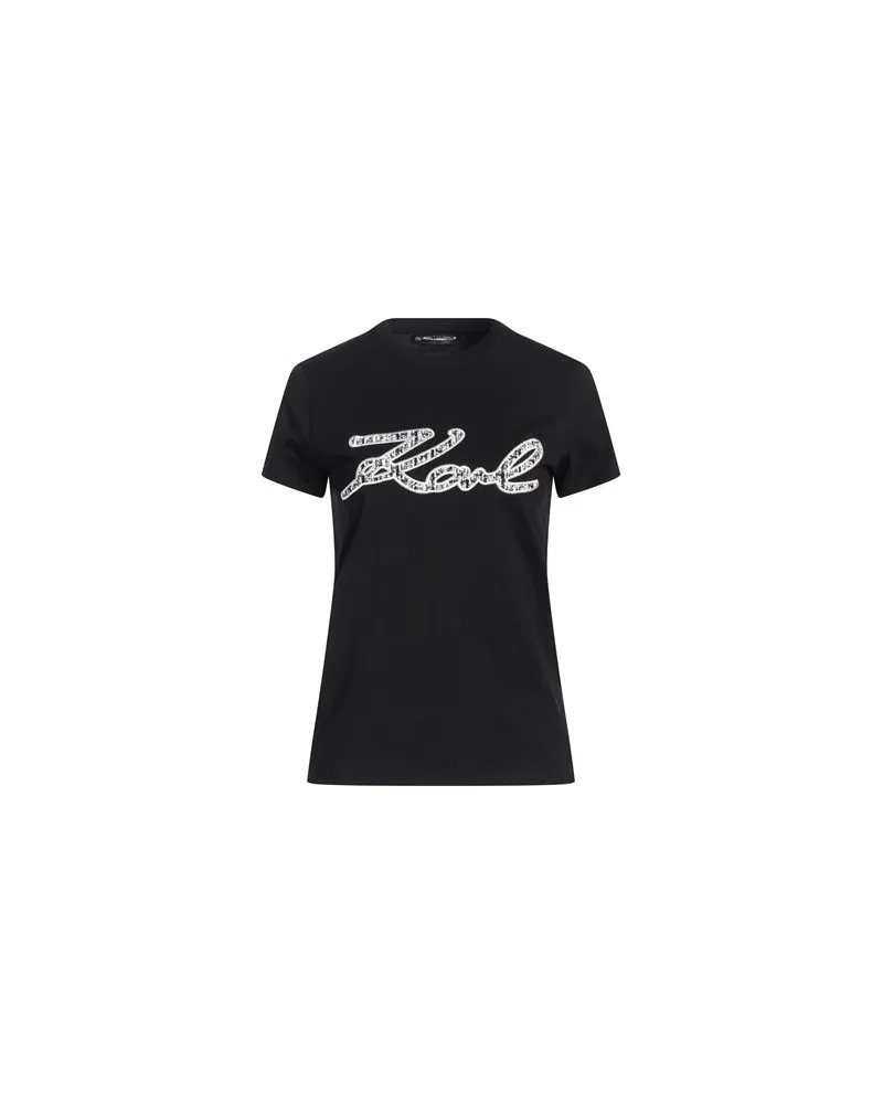 Karl Lagerfeld TOPS - T-shirtsauf YOOX.COM Schwarz