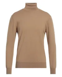 HOSIO Rollkragenpullover Kamel