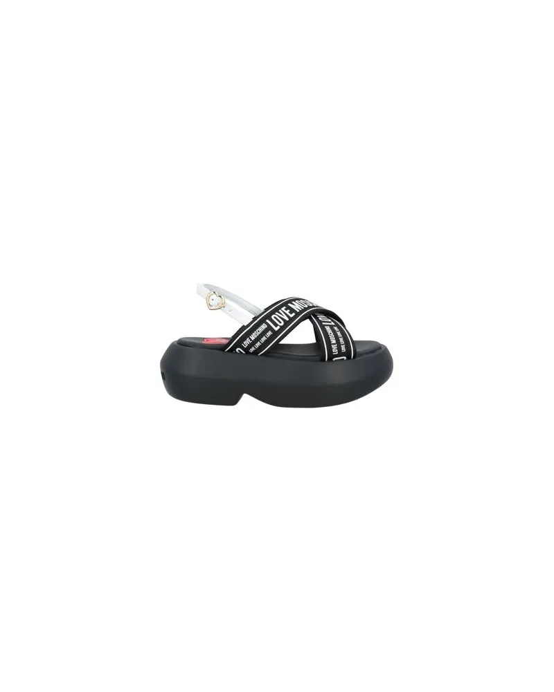 Moschino SCHUHE - Sandalenauf YOOX.COM Schwarz