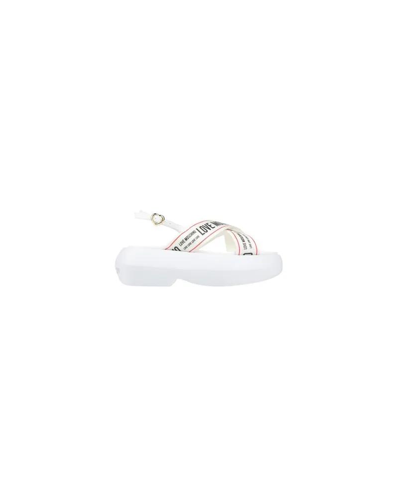 Moschino SCHUHE - Sandalenauf YOOX.COM Cremeweiß