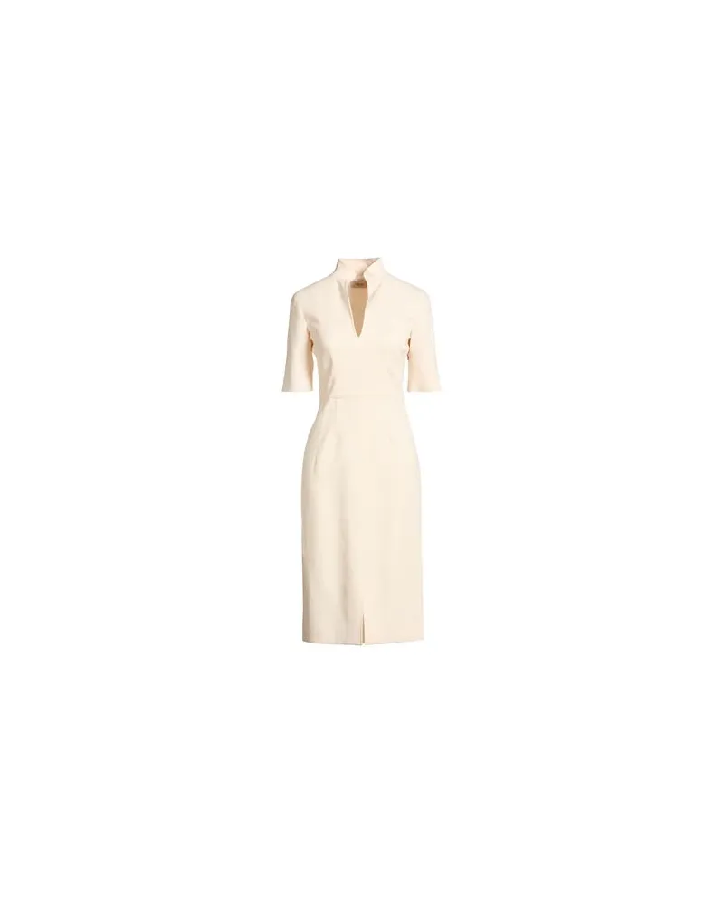 AGNONA KLEIDER - Midi-Kleiderauf YOOX.COM Cremeweiß