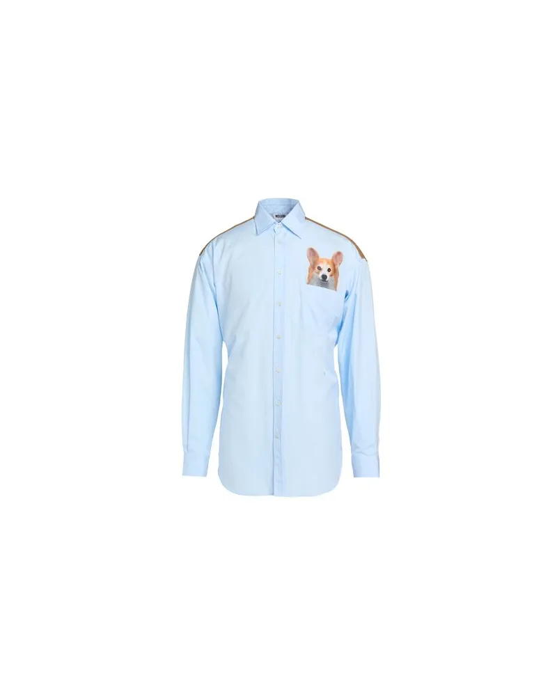 Moschino TOPS - Hemdenauf YOOX.COM Himmelblau