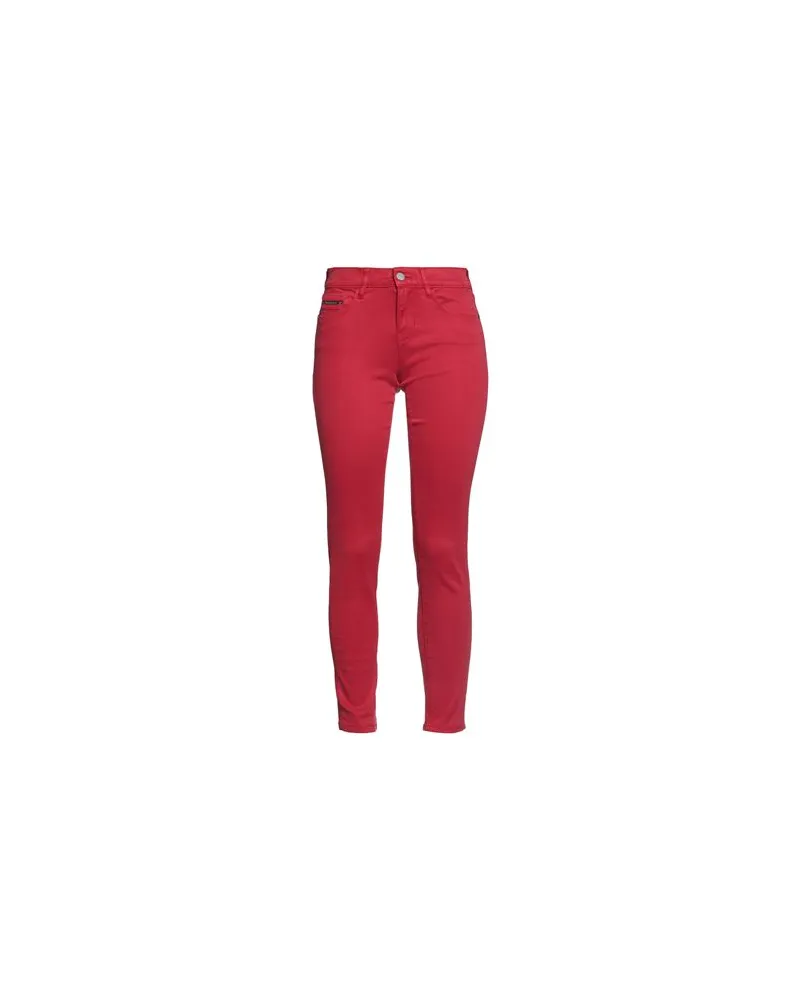 Calvin Klein HOSEN & RÖCKE - Jeanshosenauf YOOX.COM Rot