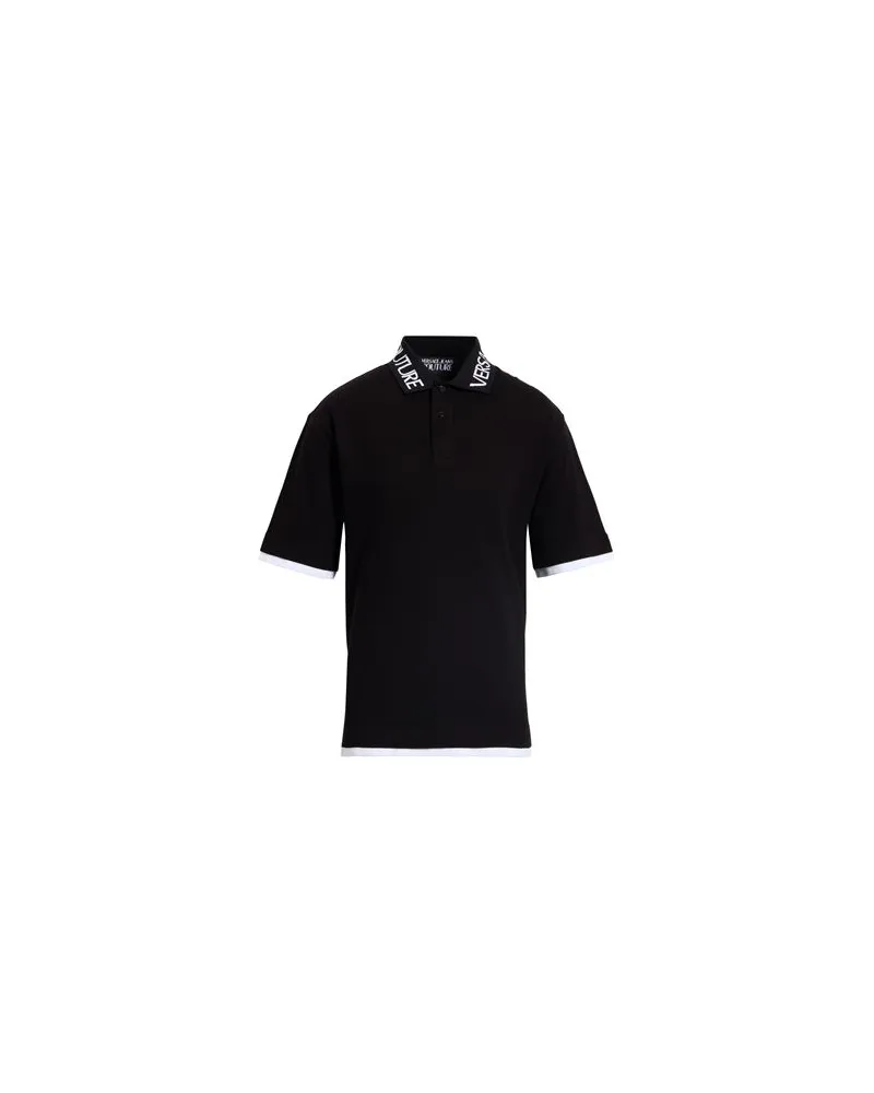 Versace Jeans TOPS - Poloshirtsauf YOOX.COM Schwarz