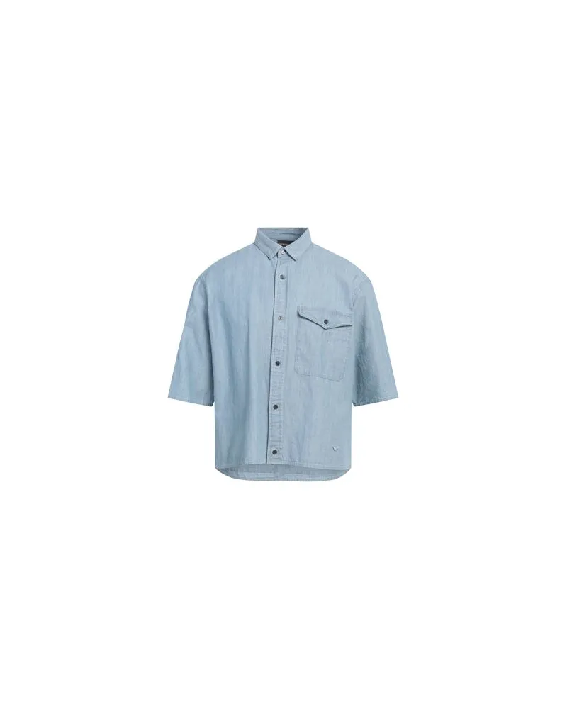 Emporio Armani TOPS - Jeanshemdenauf YOOX.COM Blau