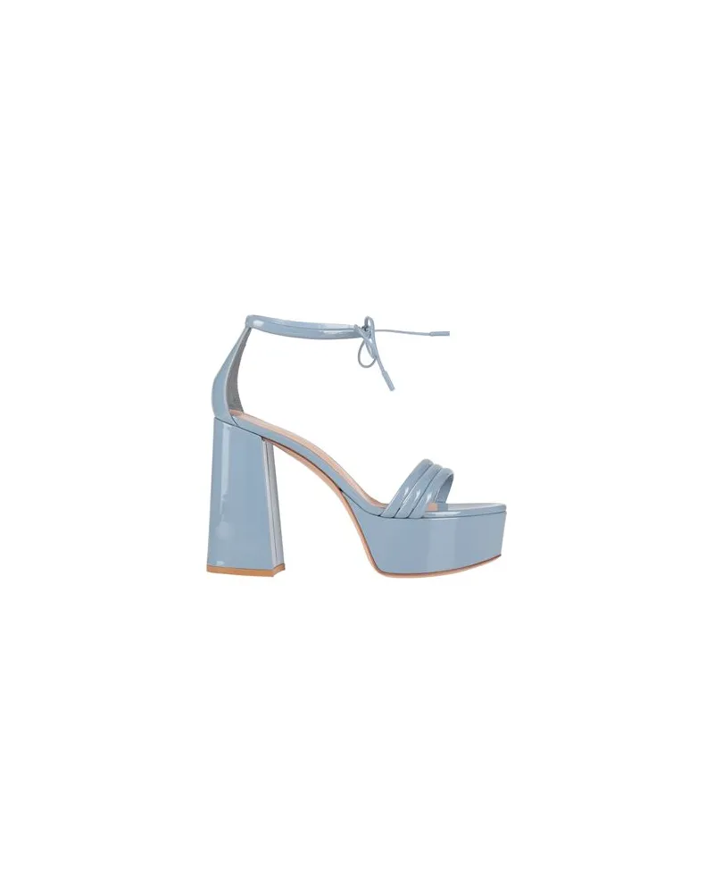 Gianvito Rossi SCHUHE - Sandalenauf YOOX.COM Himmelblau