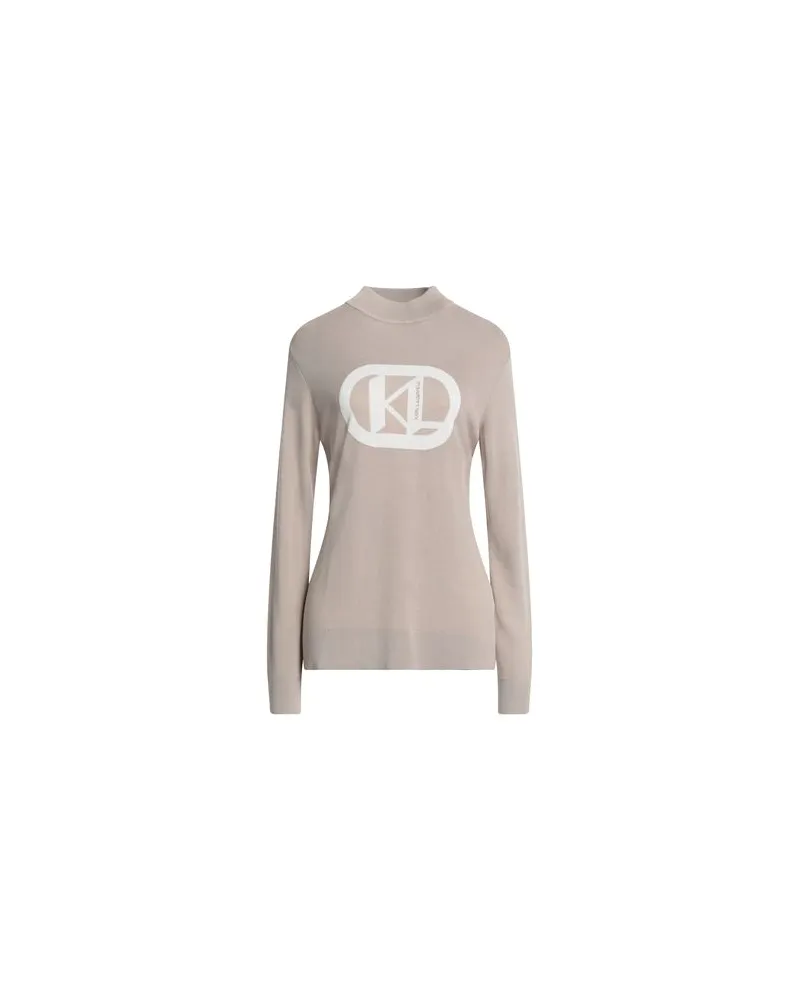 Karl Lagerfeld LOGO TURTLENECK  - STRICKWAREN - Rollkragenpulloverauf YOOX.COM Sand