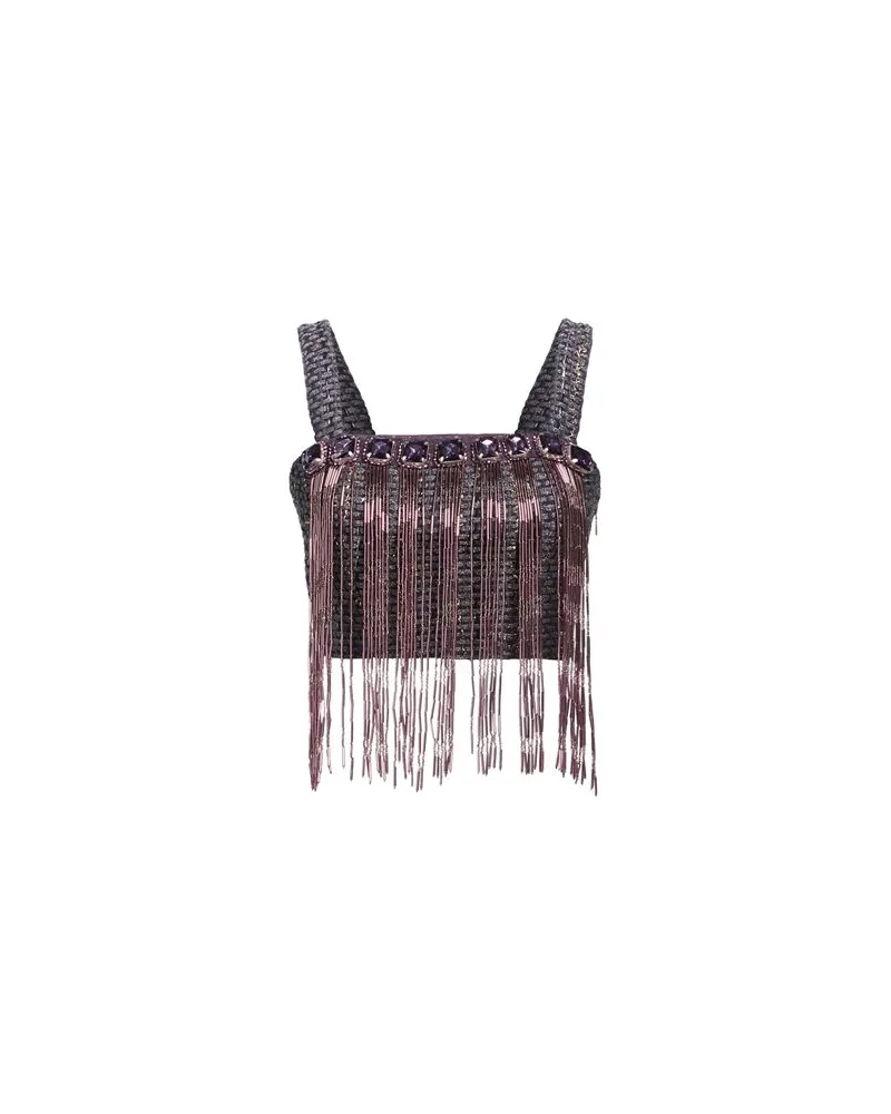 Elisabetta Franchi TOPS - Topsauf YOOX.COM Pflaume