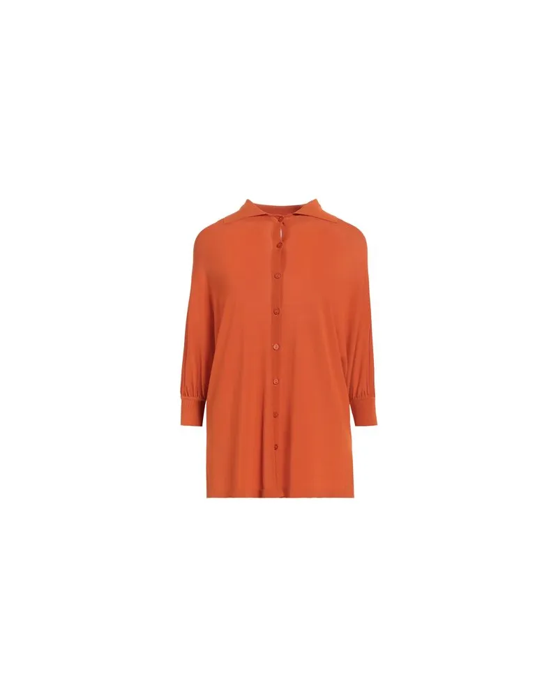 Alberta Ferretti STRICKWAREN - Strickjackenauf YOOX.COM Orange