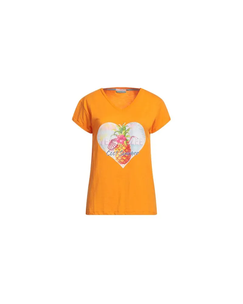 YES ZEE by Essenza TOPS - T-shirtsauf YOOX.COM Orange