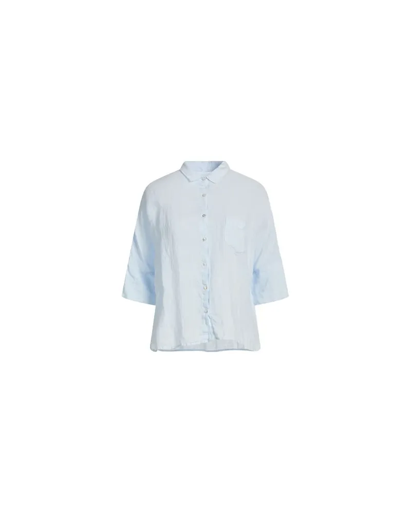 120% Lino TOPS - Hemdenauf YOOX.COM Himmelblau