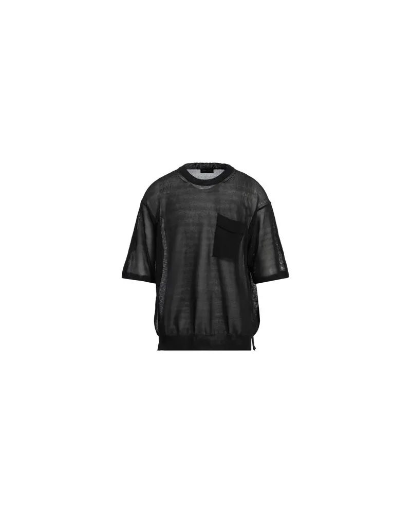 Roberto Collina STRICKWAREN - Pulloverauf YOOX.COM Schwarz