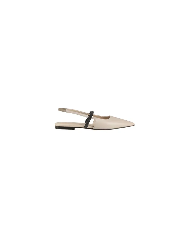 Brunello Cucinelli SCHUHE - Ballerinasauf YOOX.COM Elfenbein