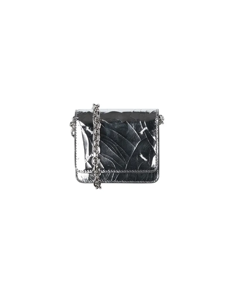Maison Margiela Kleinlederwaren - Portemonnaies mit Tragriemenauf YOOX.COM Silber