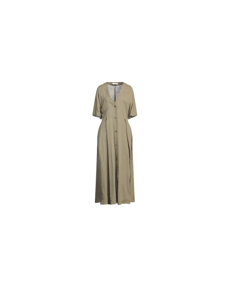 Fabiana Filippi KLEIDER - Maxi-Kleiderauf YOOX.COM Militärgrün