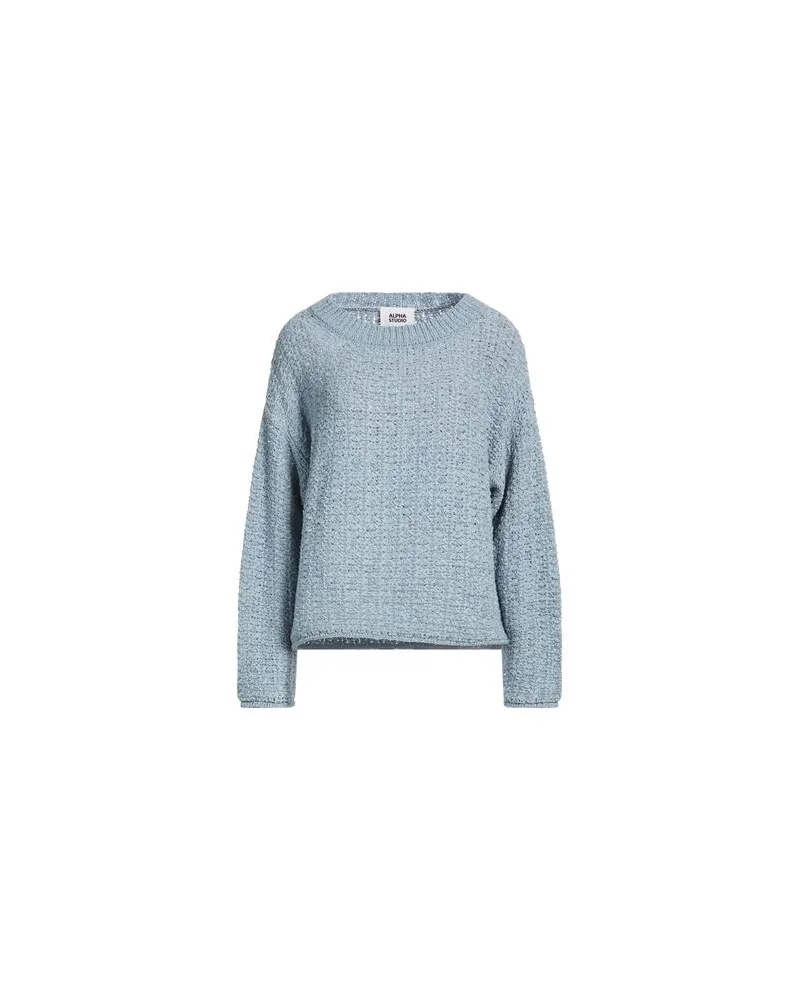 Alpha Studio STRICKWAREN - Pulloverauf YOOX.COM Hellblau