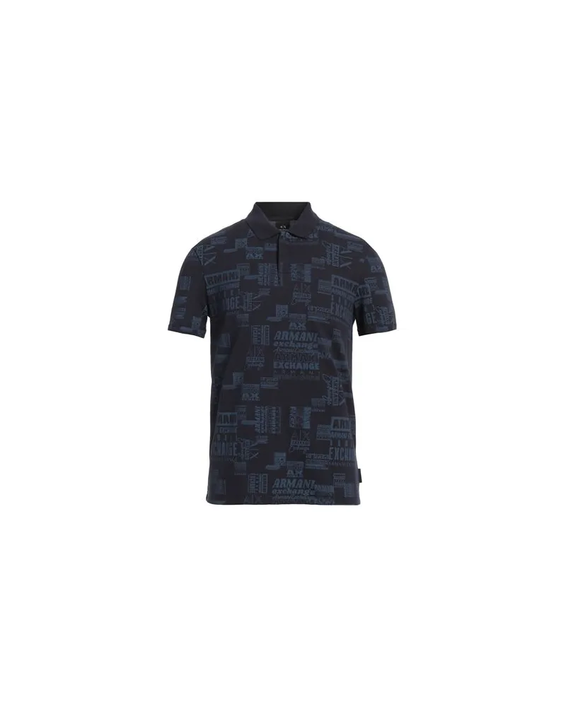Armani Exchange TOPS - Poloshirtsauf YOOX.COM Marineblau