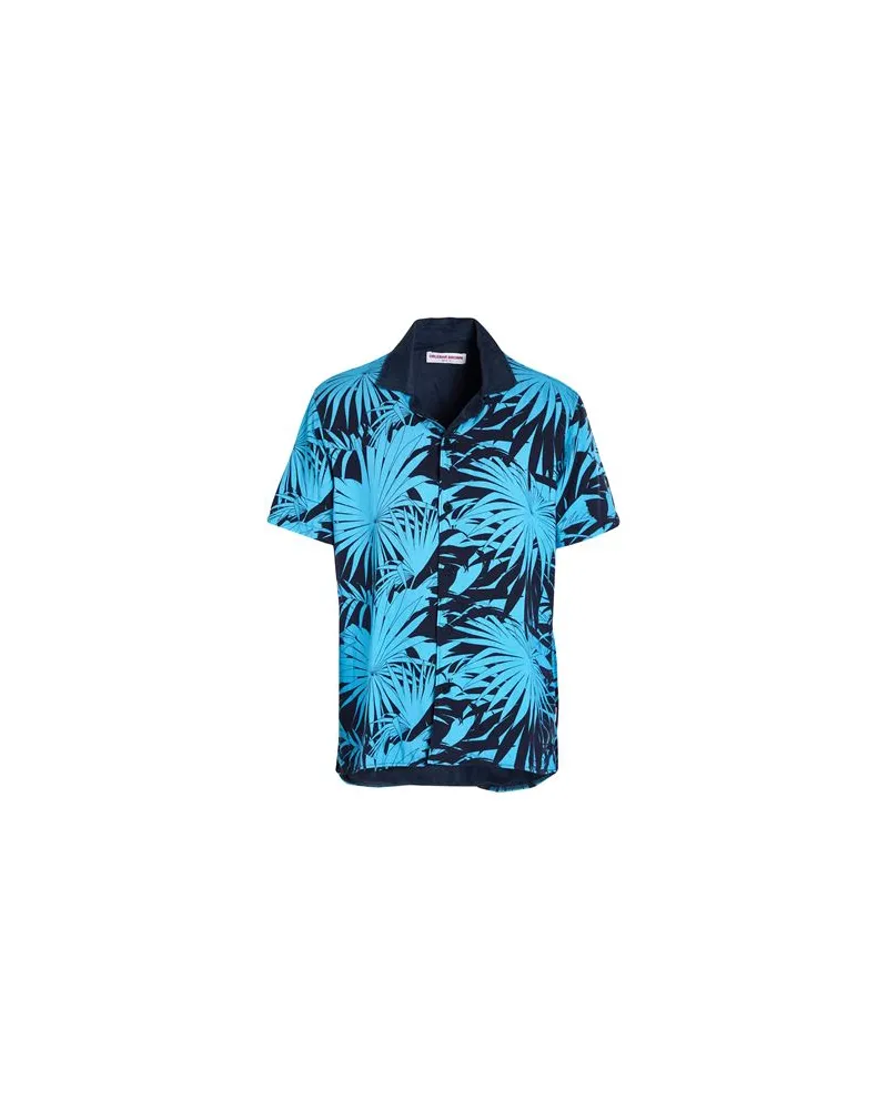Orlebar Brown TOPS - Hemdenauf YOOX.COM Azurblau