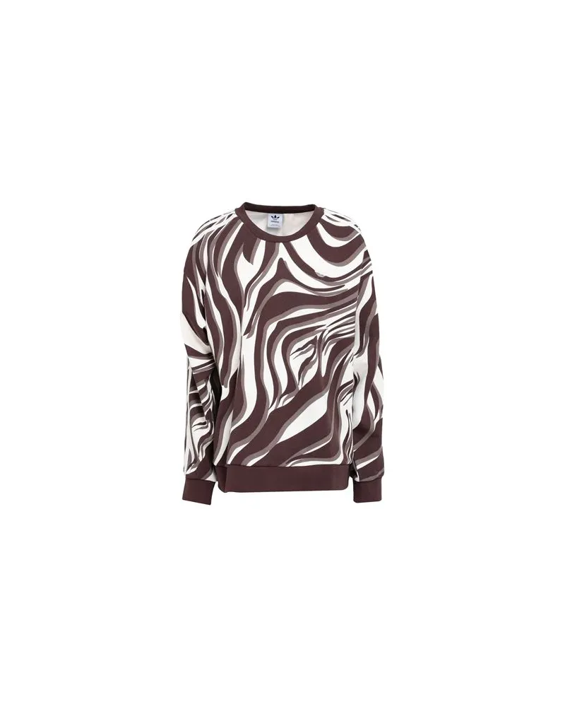 adidas ADIDAS ABSTRACT ANIMAL AOP SWEATSHIRT  - ADIDAS ABSTRACT ANIMAL AOP SWEATSHIRT - TOPS - Sweatshirtsauf YOOX.COM Braun