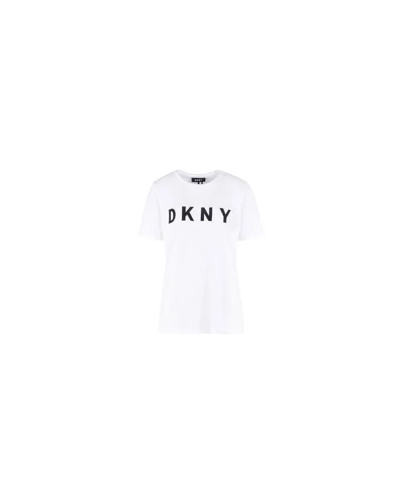 DKNY S LOGO TEE   - TOPS - T-shirtsauf YOOX.COM Weiß