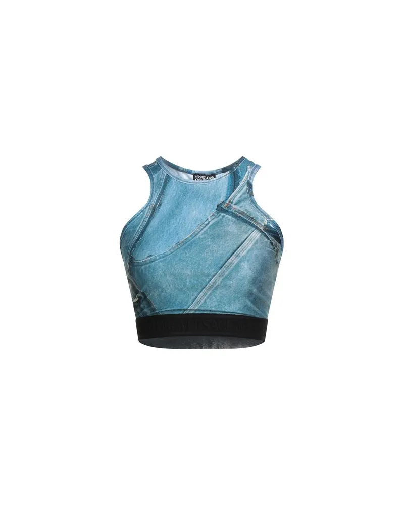 Versace Jeans TOPS - Topsauf YOOX.COM Azurblau