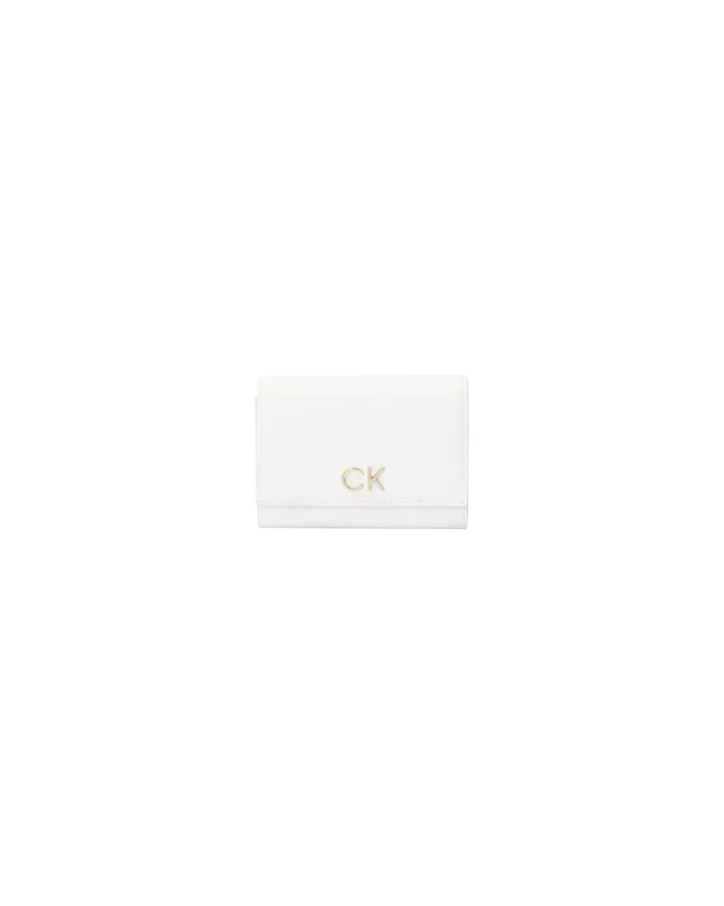 Calvin Klein RE-LOCK TRIFOLD MD  - Kleinlederwaren - Brieftaschenauf YOOX.COM Weiß