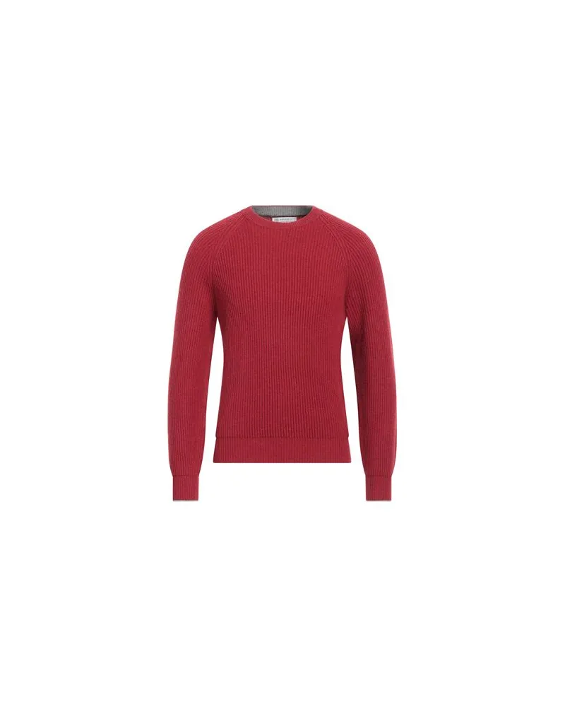 Brunello Cucinelli STRICKWAREN - Pulloverauf YOOX.COM Rot