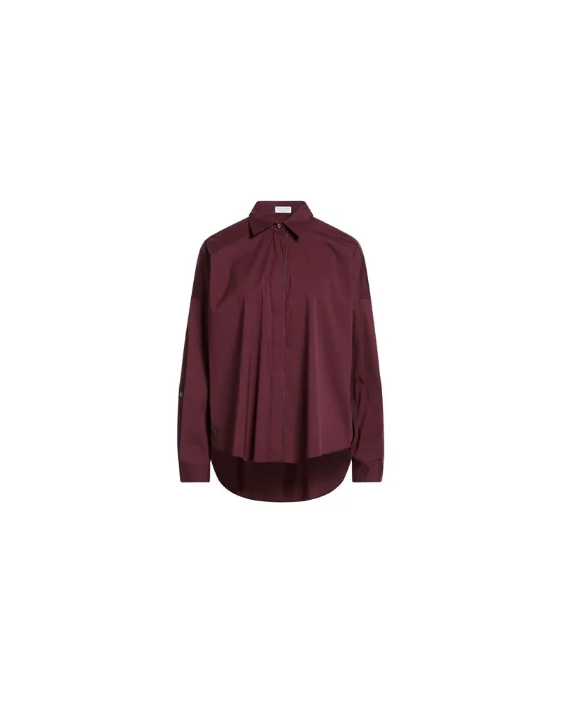Brunello Cucinelli TOPS - Hemdenauf YOOX.COM Bordeaux