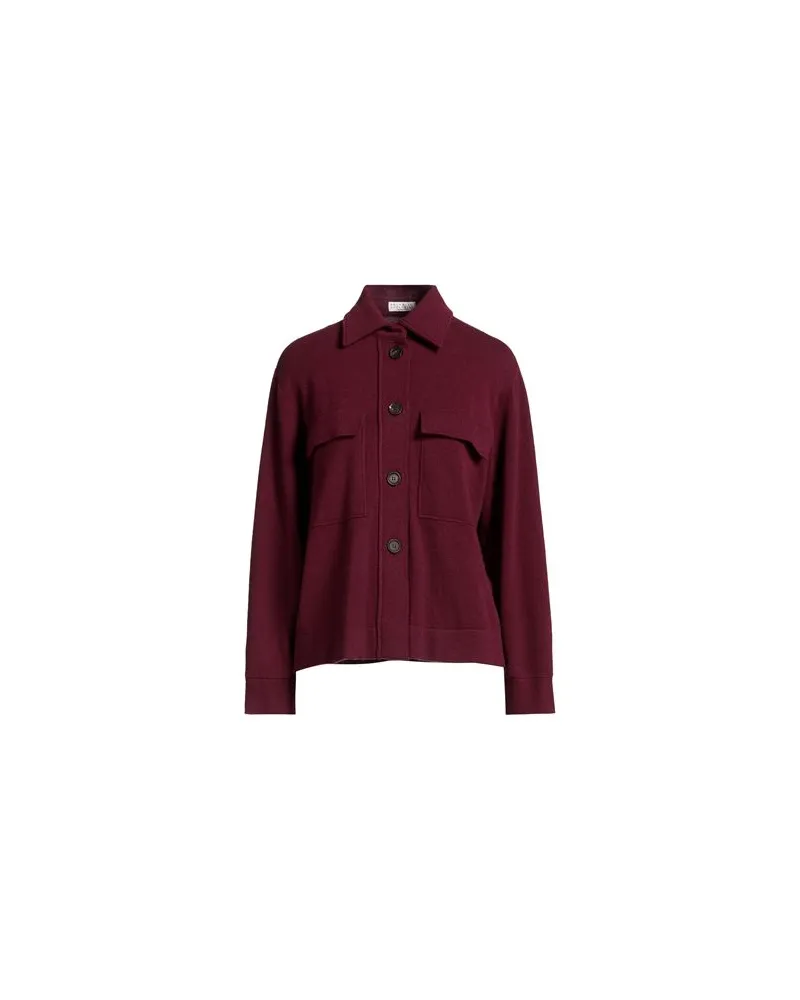 Brunello Cucinelli STRICKWAREN - Strickjackenauf YOOX.COM Bordeaux