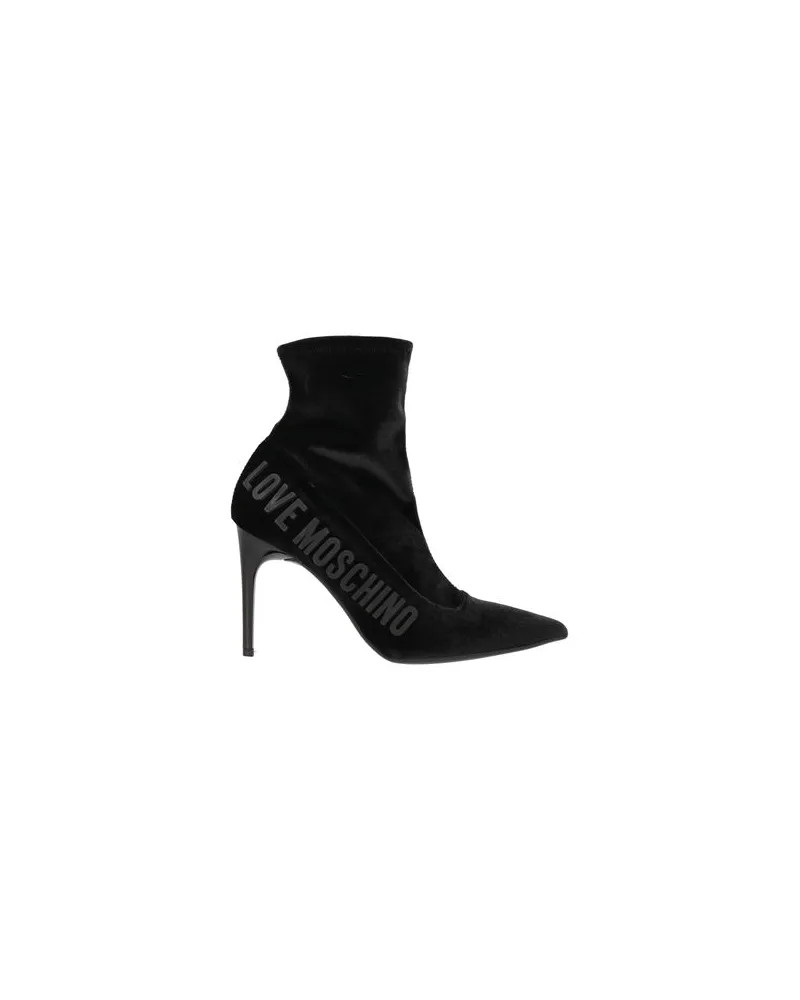 Moschino SCHUHE - Stiefelettenauf YOOX.COM Schwarz