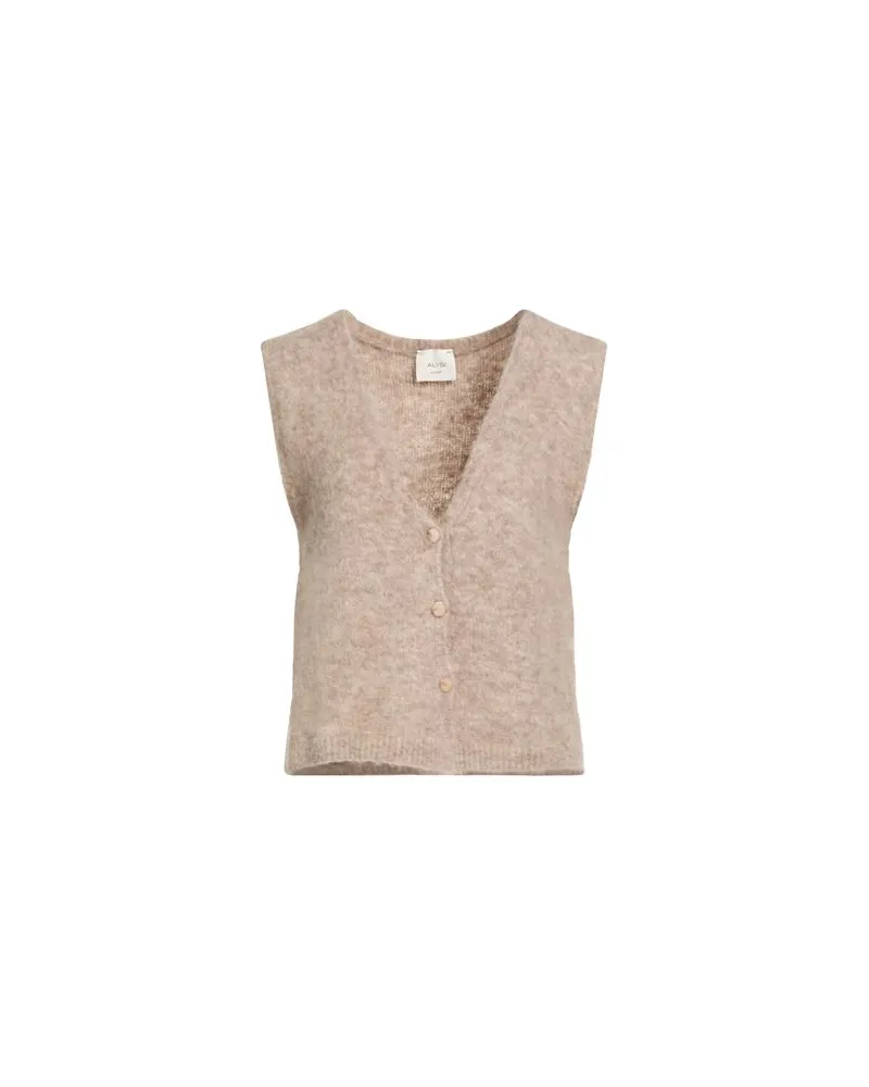 ALYSI CHOCOLAT - STRICKWAREN - Strickjackenauf YOOX.COM Maulwurfsgrau