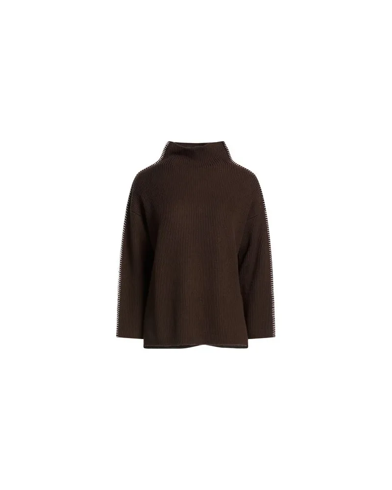 Max Mara STRICKWAREN - Rollkragenpulloverauf YOOX.COM Schokobraun