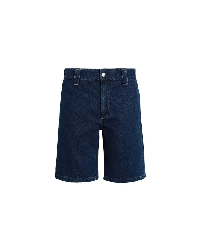 Calvin Klein HOSEN & RÖCKE - Jeansshortsauf YOOX.COM Blau