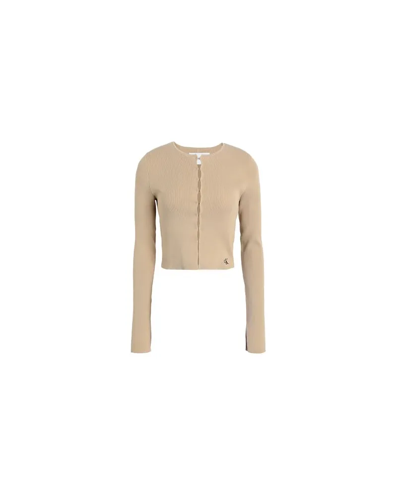 Calvin Klein STRICKWAREN - Strickjackenauf YOOX.COM Sand